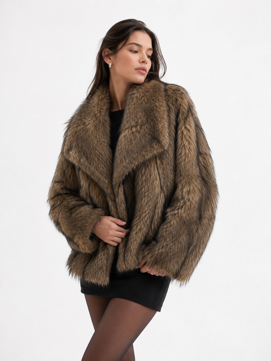 Velvet Plum Luxe Plush Coat