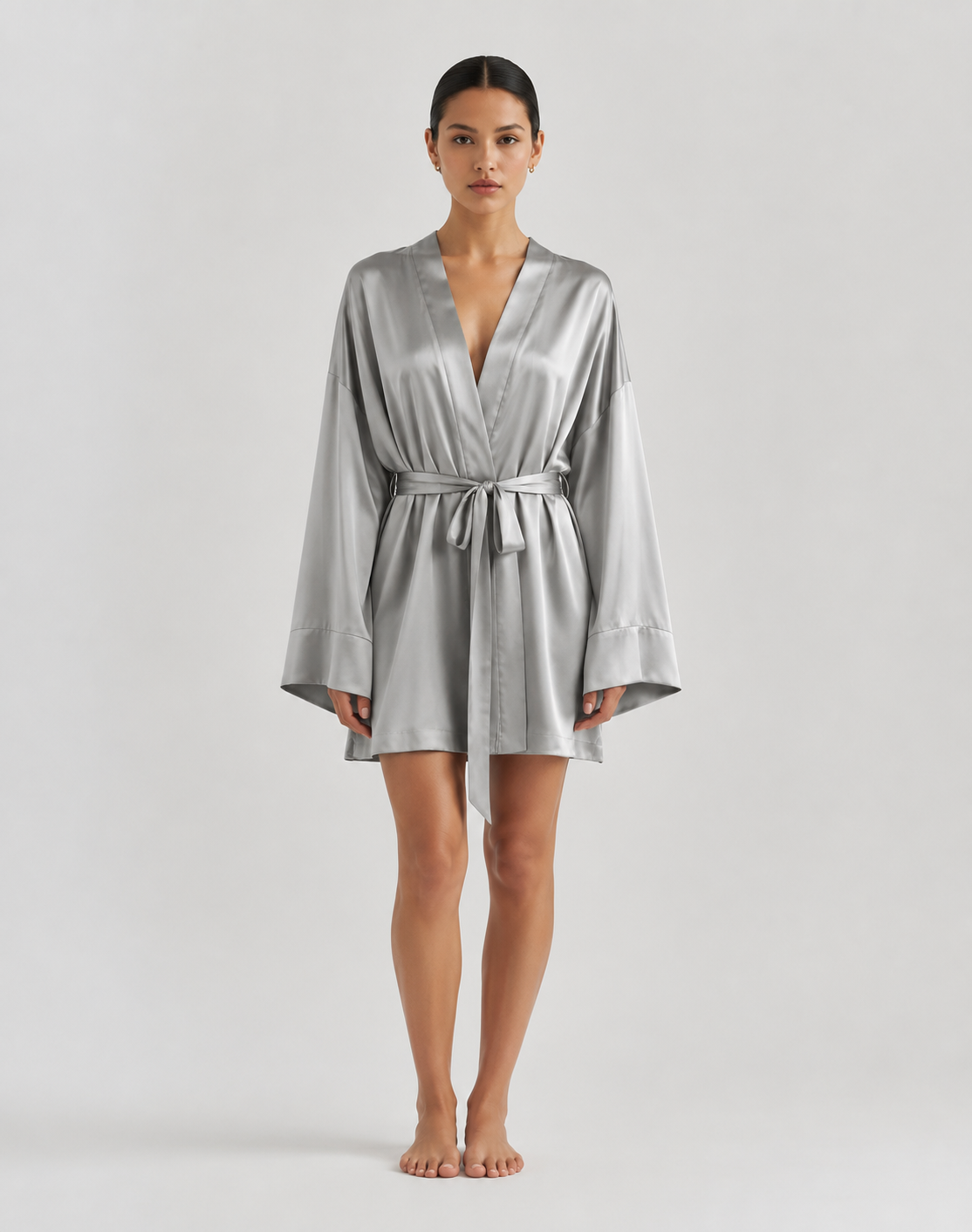 Women’s Satin-Feel Robe