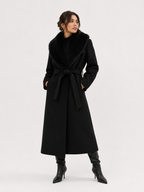 Bordeaux Elegance Longline Coat