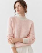 Brushed Mock-Neck Jumper