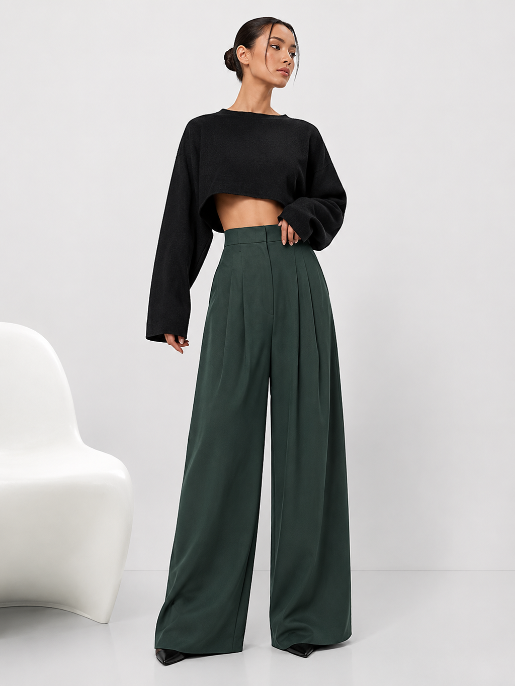 Woman Trousers Trends 2025 Wide Leg With Pockets Autumn Comfortable Stretch Casual One Size Classic Xxl Slacks G Pants for Women