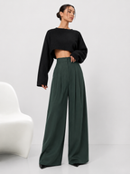 Woman Trousers Trends 2025 Wide Leg With Pockets Autumn Comfortable Stretch Casual One Size Classic Xxl Slacks G Pants for Women