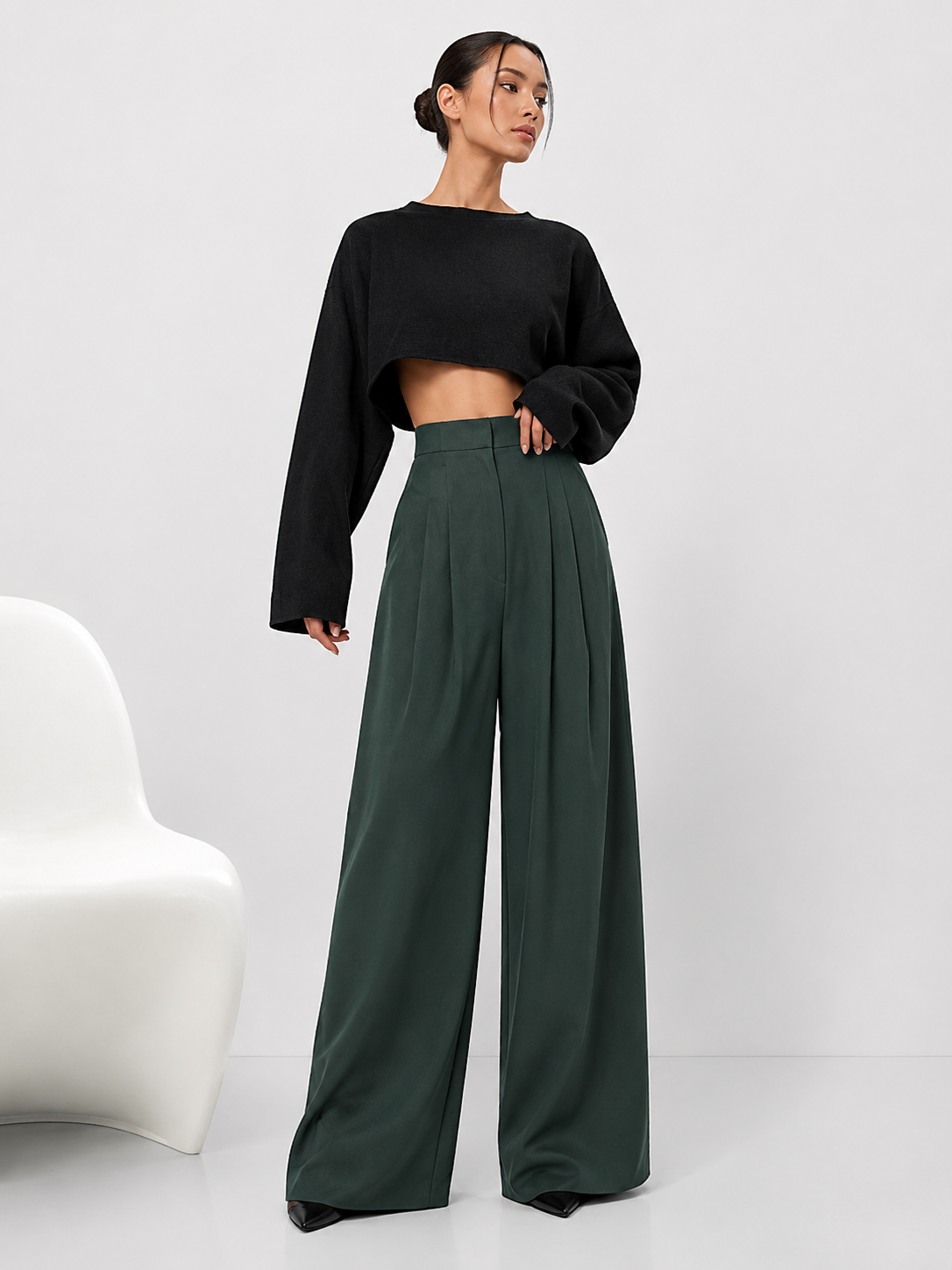 Woman Trousers Trends 2025 Wide Leg With Pockets Autumn Comfortable Stretch Casual One Size Classic Xxl Slacks G Pants for Women