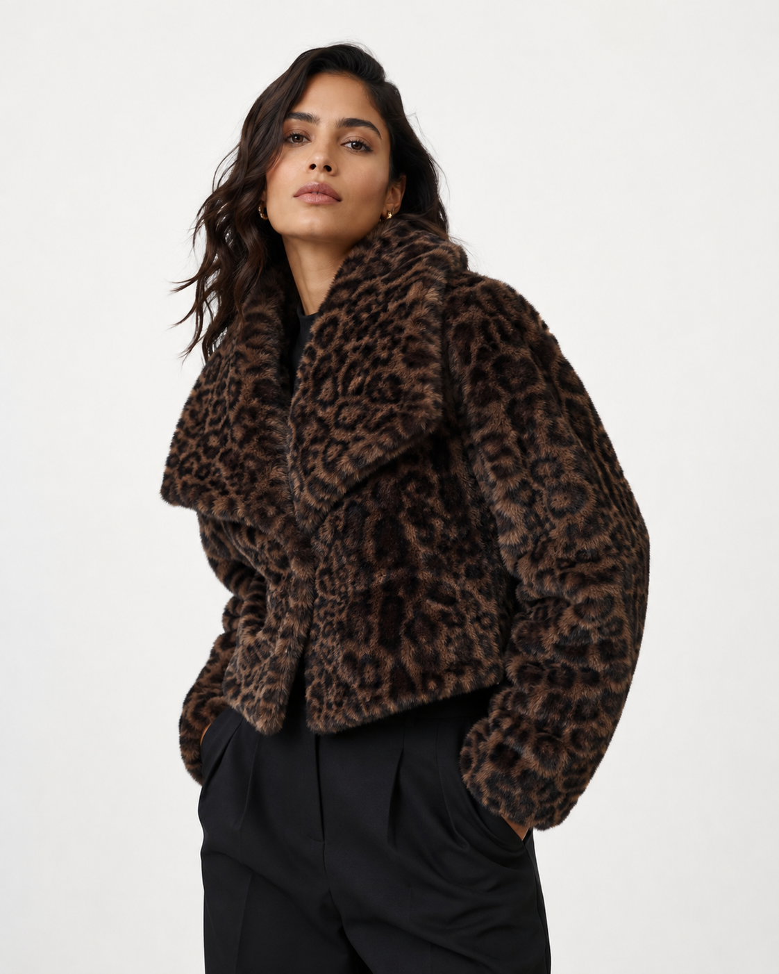 Velvet Plum Luxe Plush Coat