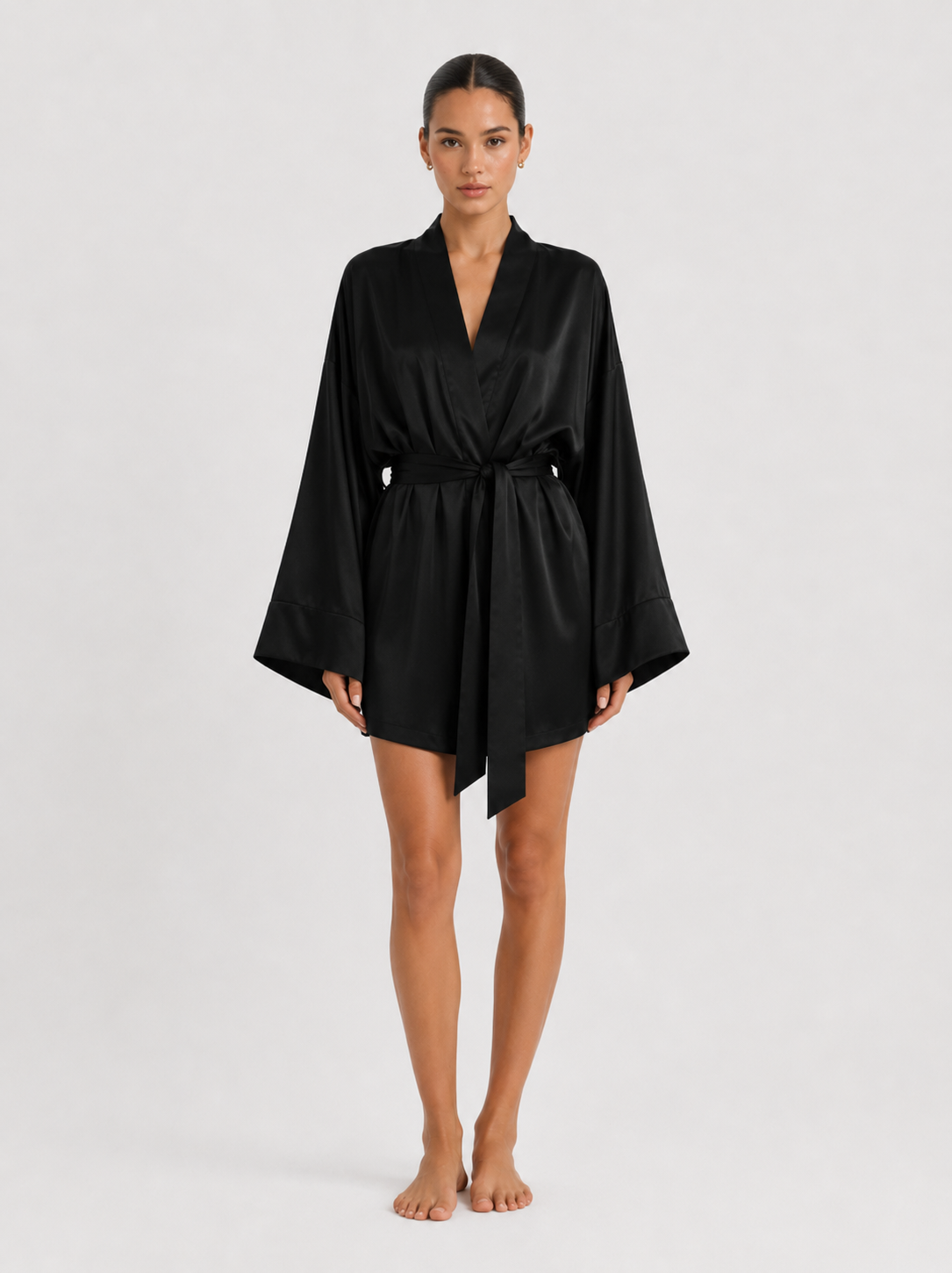Women’s Satin-Feel Robe