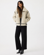 Aviator Shearling-Style Winter Jacket