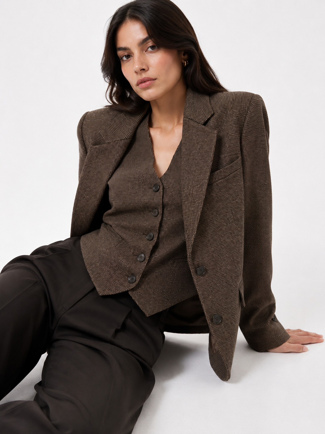 Oversized Tailored Single-Breasted Blazer