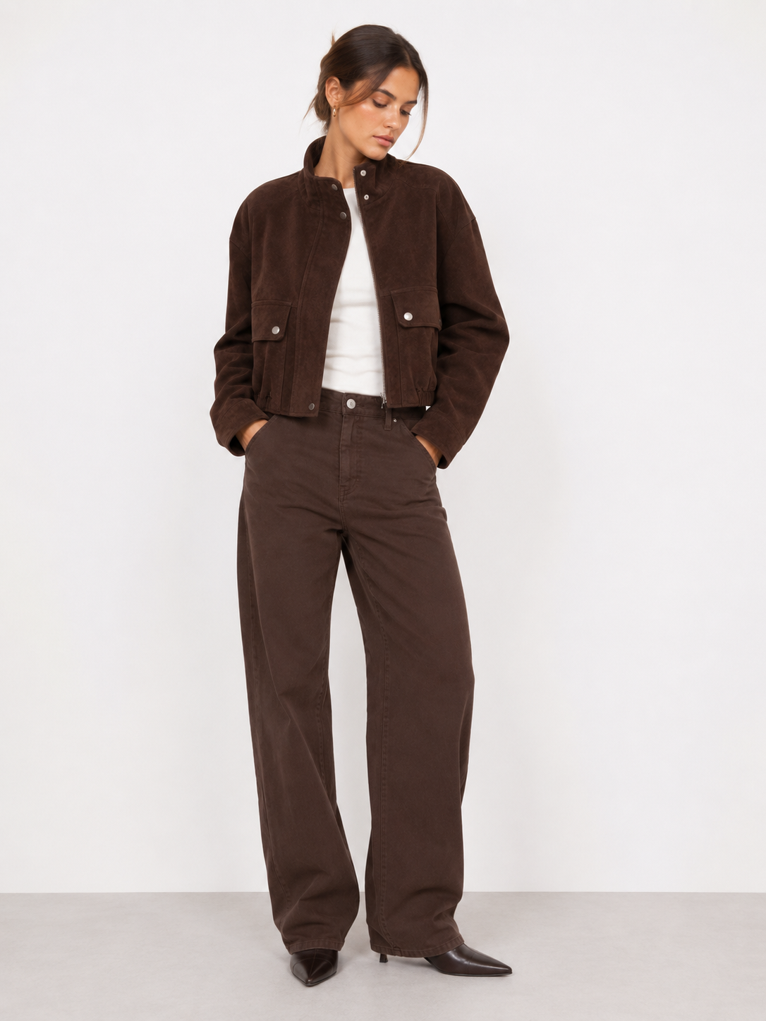 Pocket-Detail Zip Jacket