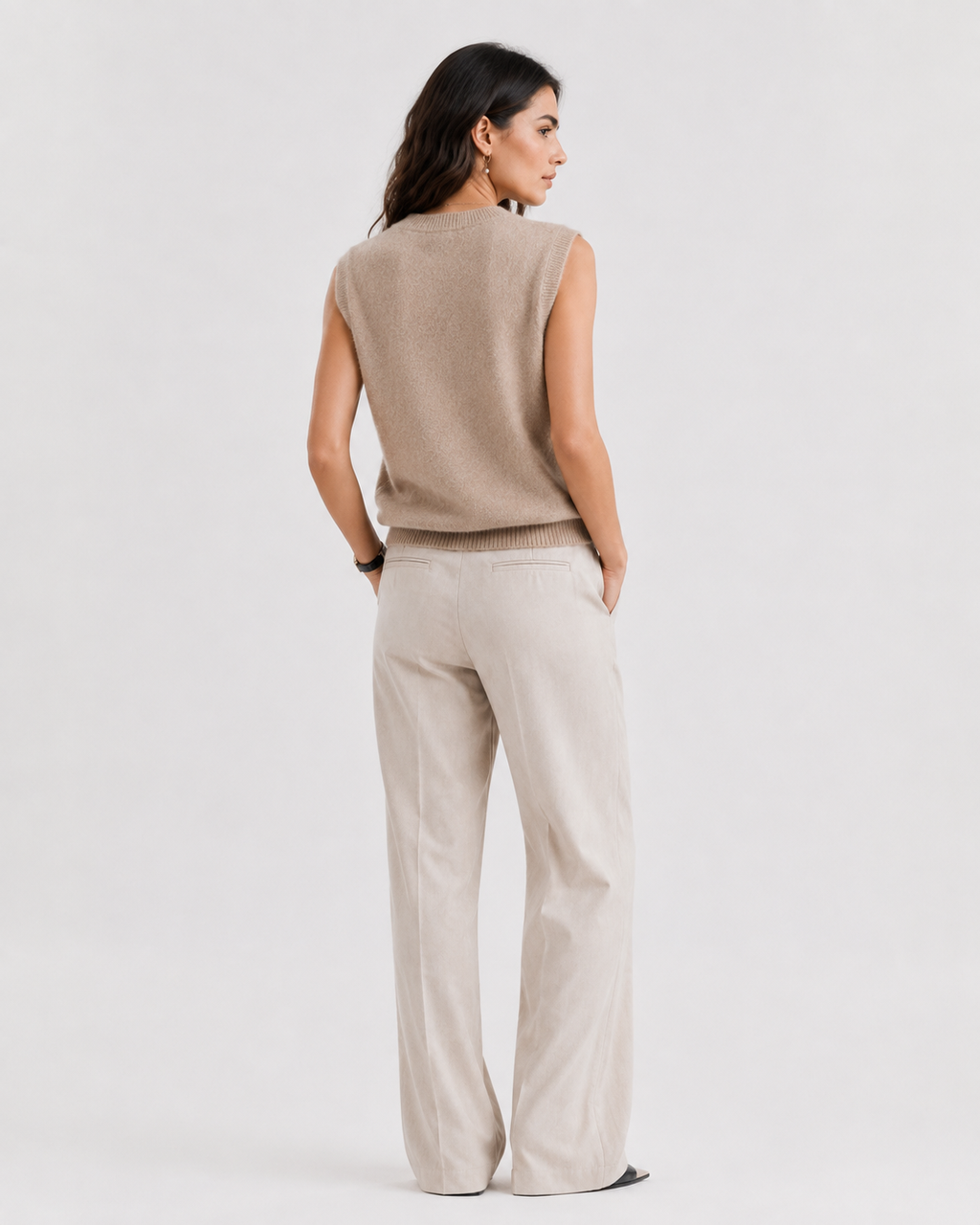 V-Neck Knit Tank Top