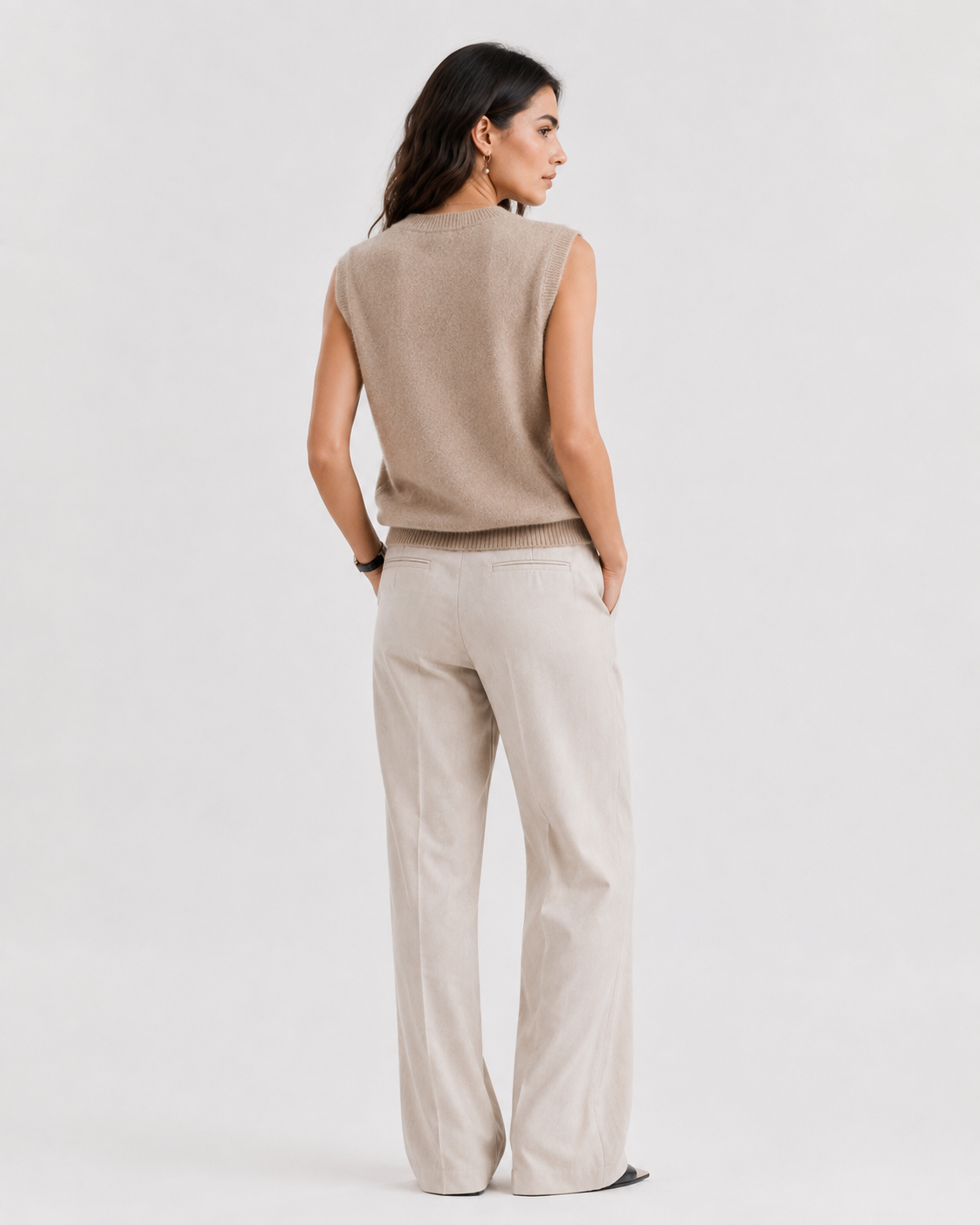 V-Neck Knit Tank Top