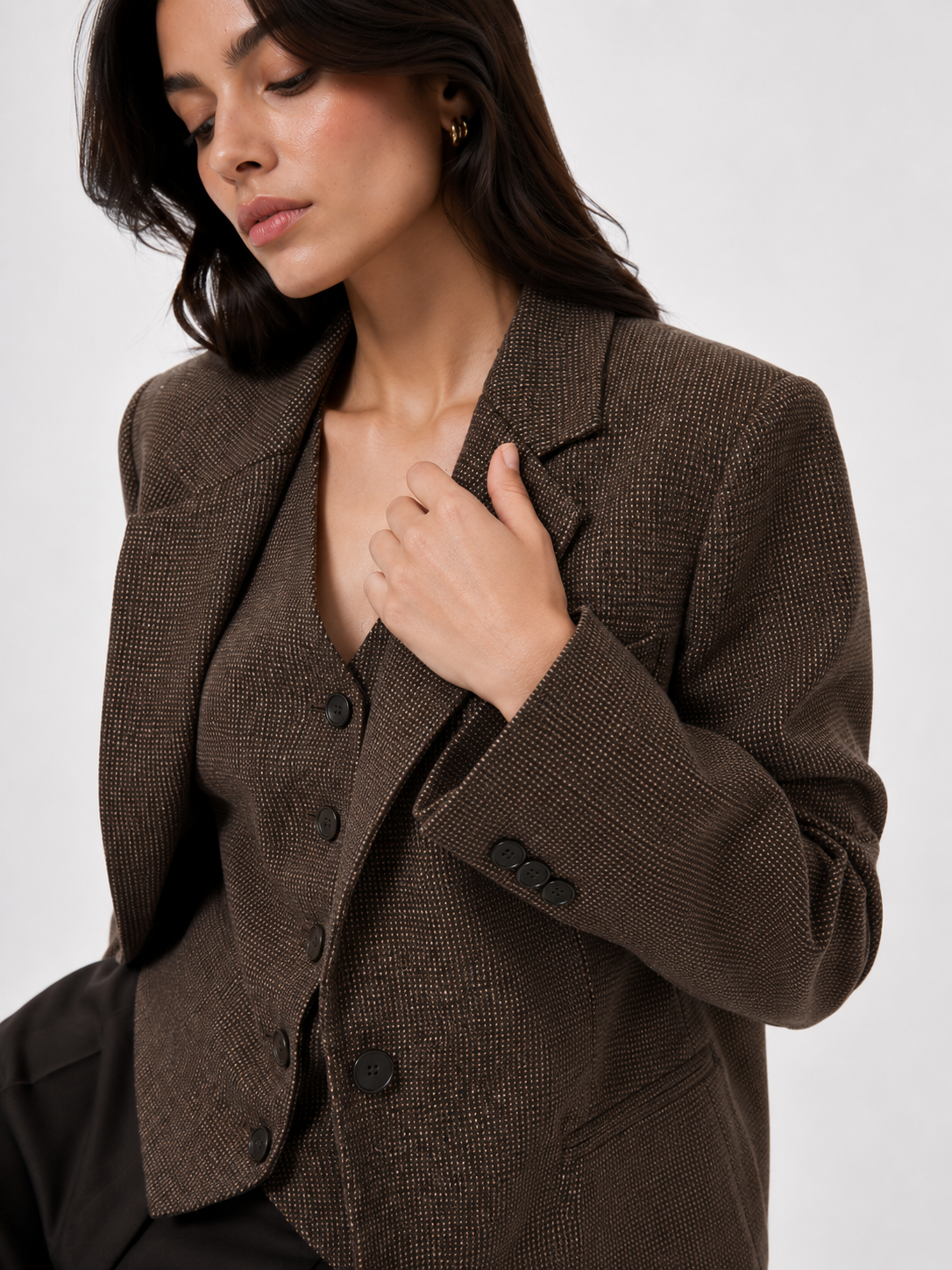 Oversized Tailored Single-Breasted Blazer