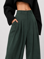 Woman Trousers Trends 2025 Wide Leg With Pockets Autumn Comfortable Stretch Casual One Size Classic Xxl Slacks G Pants for Women