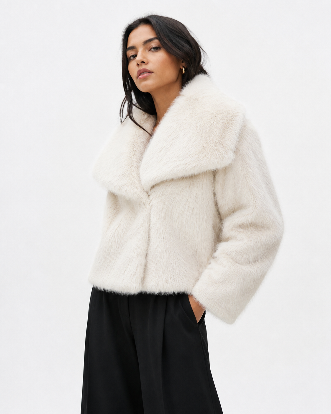 Velvet Plum Luxe Plush Coat