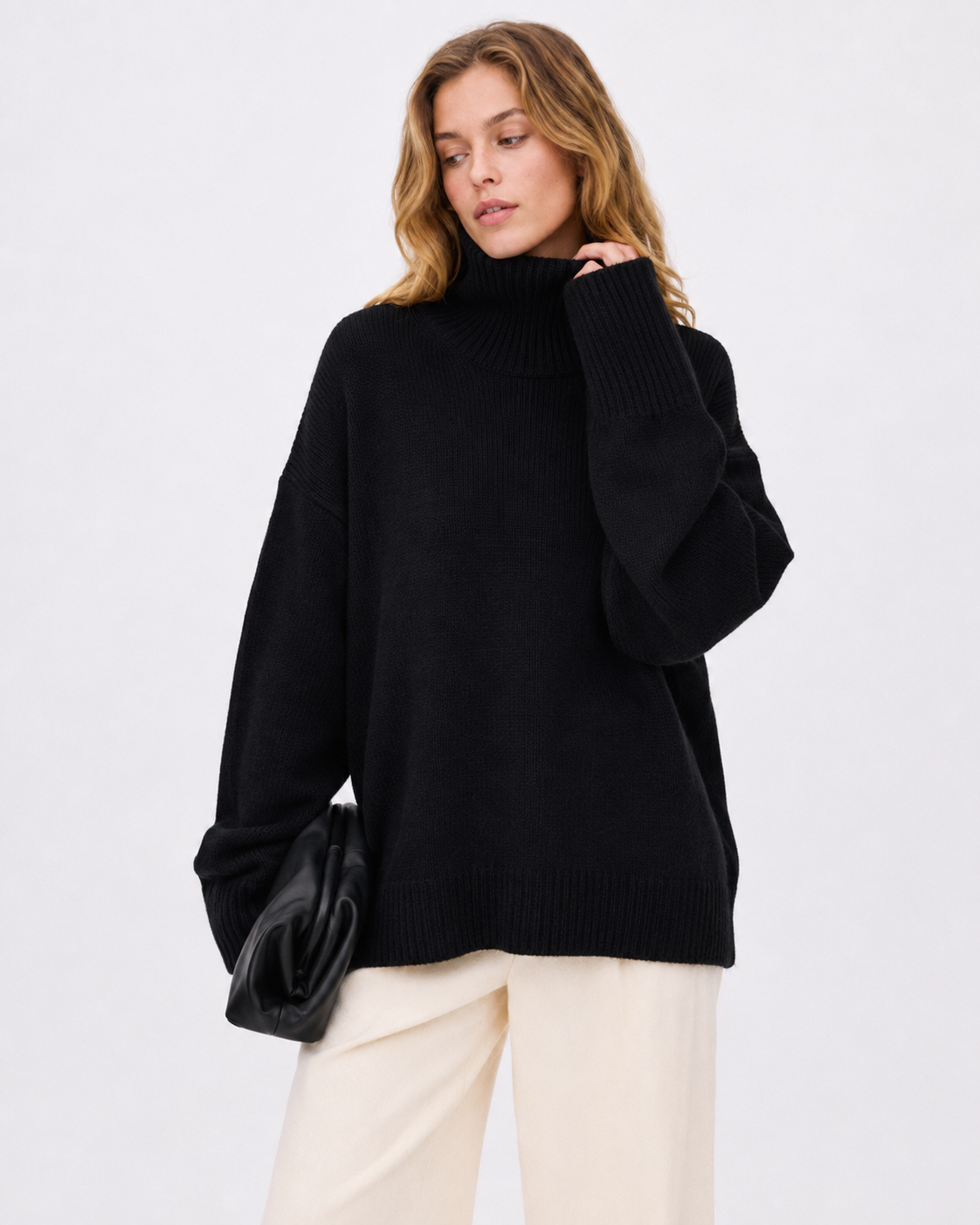 Oversized Roll-Neck Jumper