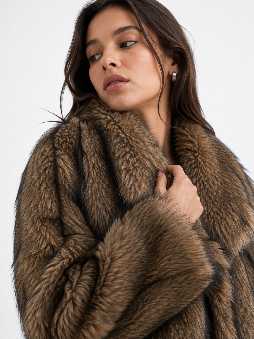 Velvet Plum Luxe Plush Coat