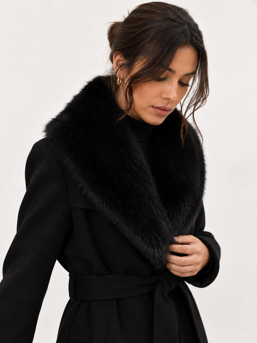 Bordeaux Elegance Longline Coat