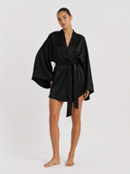 Women’s Satin-Feel Robe
