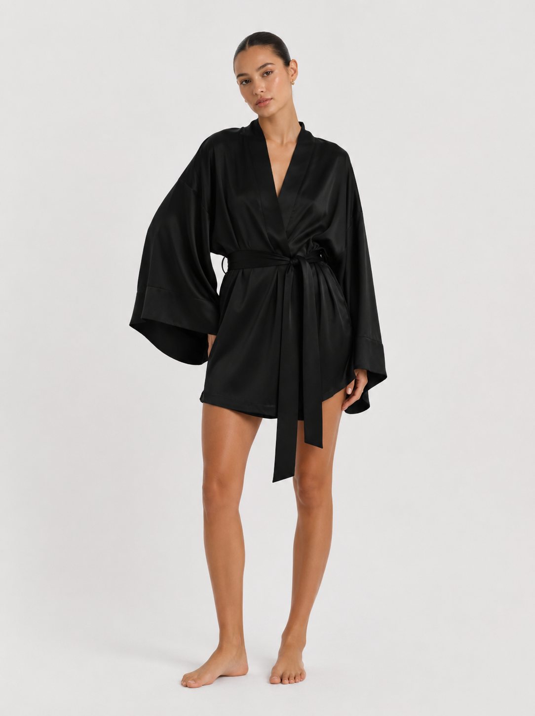 Women’s Satin-Feel Robe