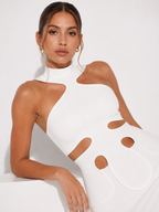 Halter Neckline Mini Dress