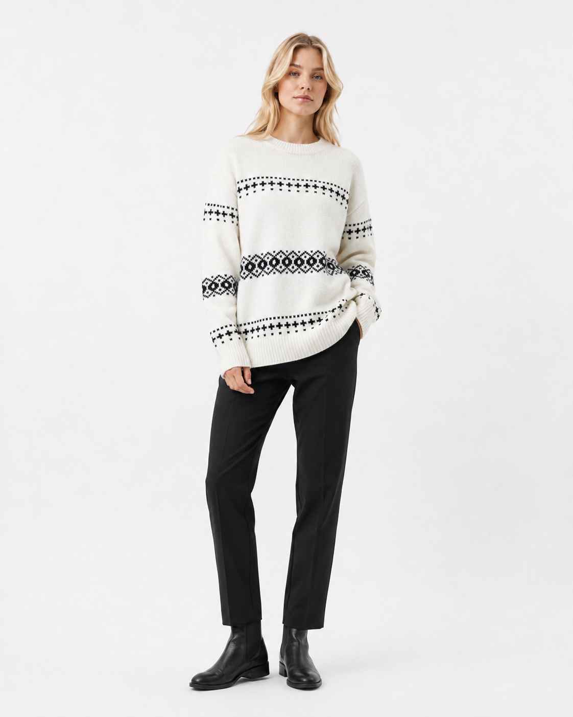 Fair-Isle Crew-Neck Jumper