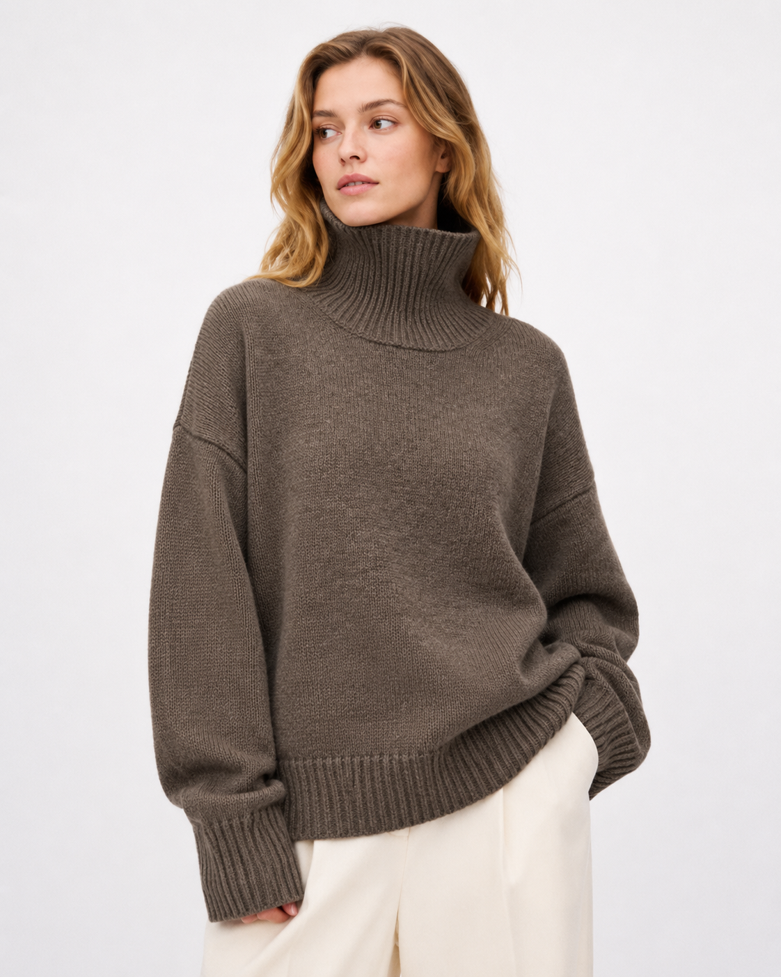 Oversized Roll-Neck Jumper