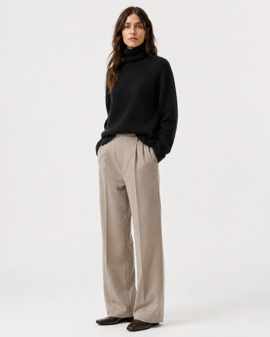 Brushed High-Neck Jumper