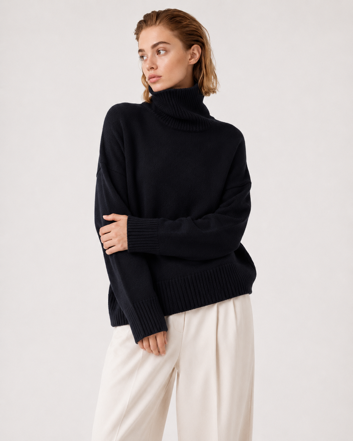 Relaxed Turtleneck Jumper