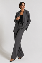 Rive Gauche Oversized Blazer in Deep Brown