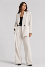 Rive Gauche Oversized Blazer in Deep Brown