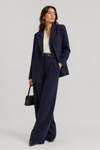 Rive Gauche Oversized Blazer in Deep Brown