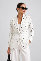 Atelier Polka-Dot Tailored Blazer