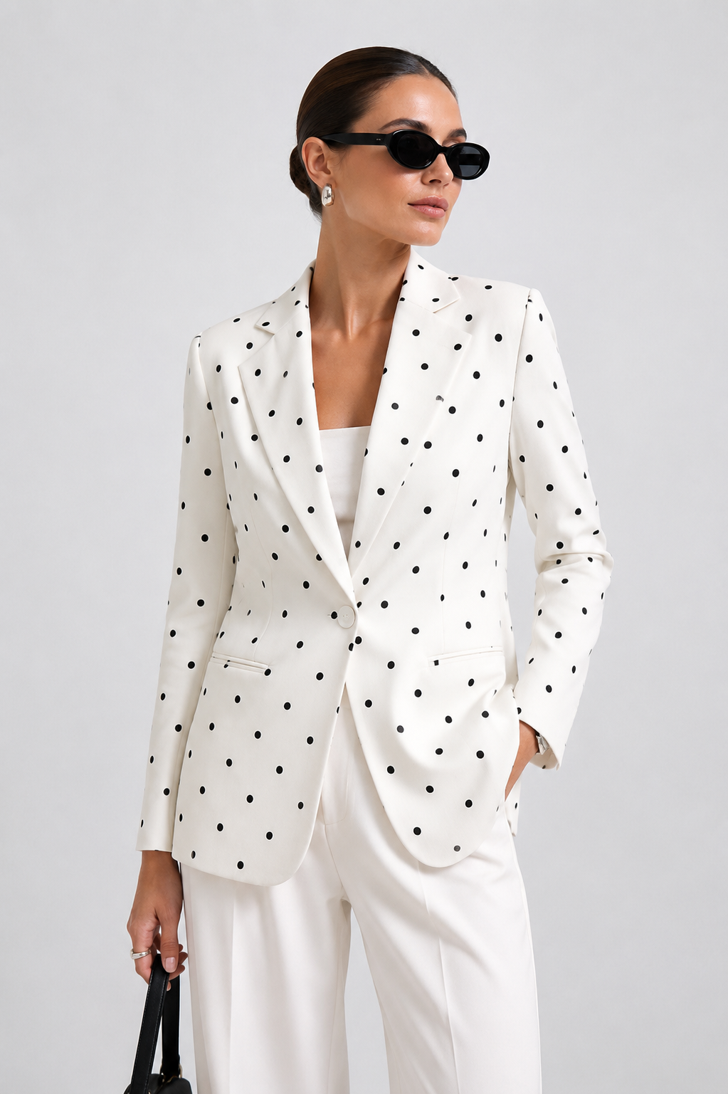 Atelier Polka-Dot Tailored Blazer