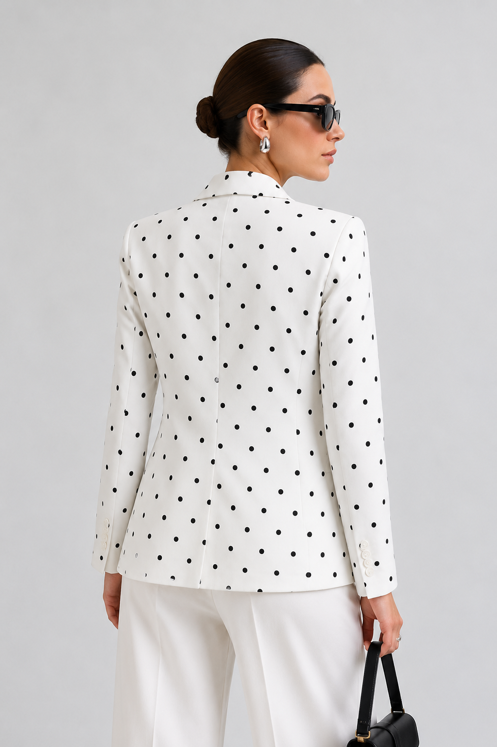 Atelier Polka-Dot Tailored Blazer