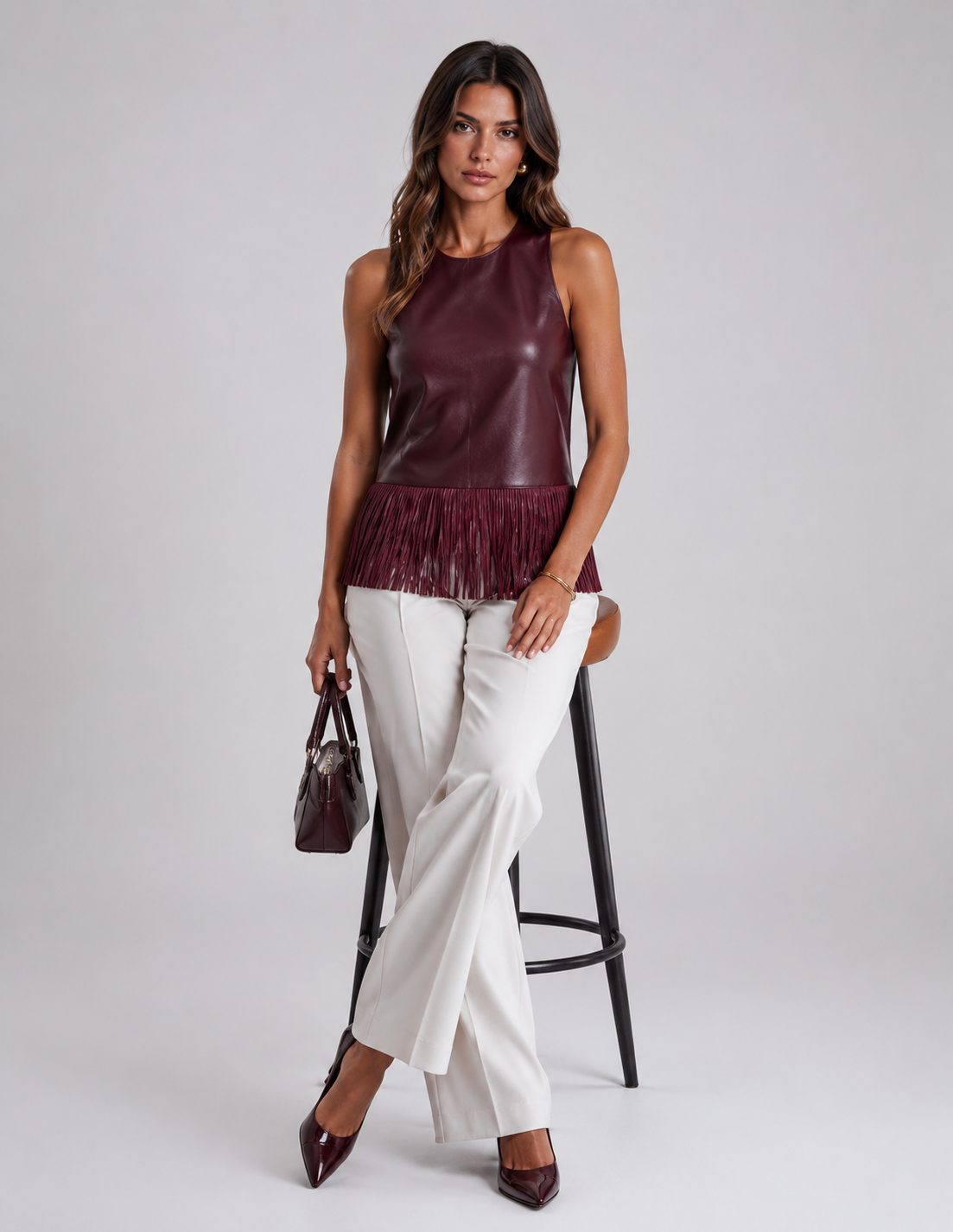 The Fringed Halter Top