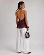 The Fringed Halter Top