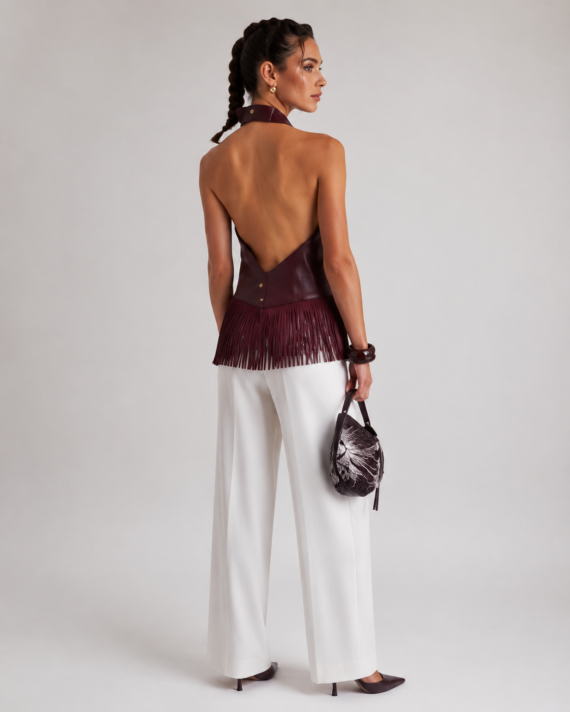 The Fringed Halter Top