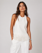 The Fringed Halter Top