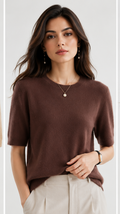 The Merino & Cashmere Short Sleeve Knit