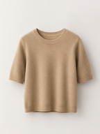 The Merino & Cashmere Short Sleeve Knit