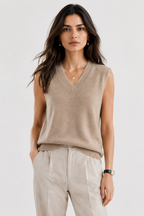 The Merino Wool V-Neck Tank Top