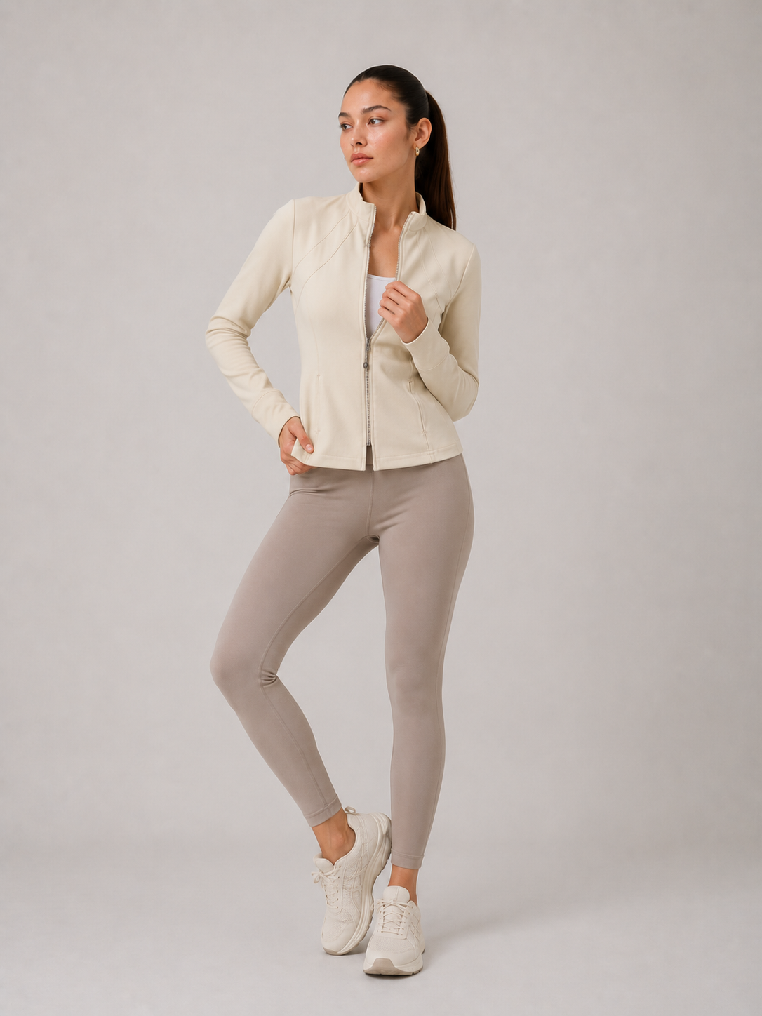 The Sculpting High-Neck Performance Jacket