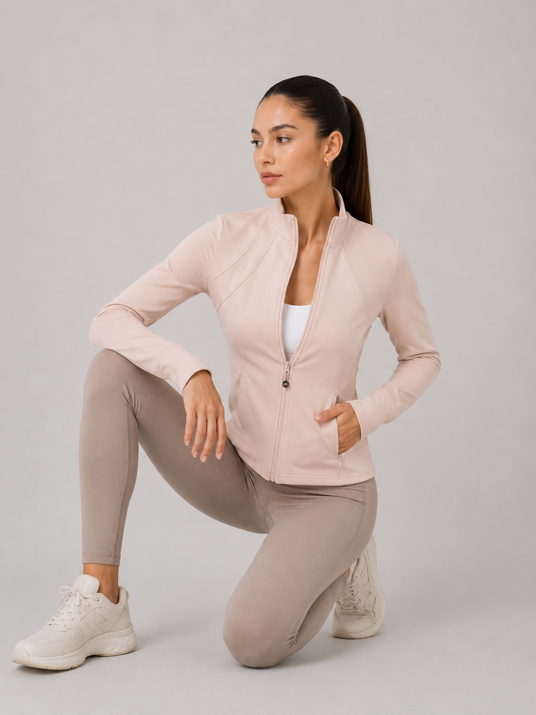 The Sculpting High-Neck Performance Jacket