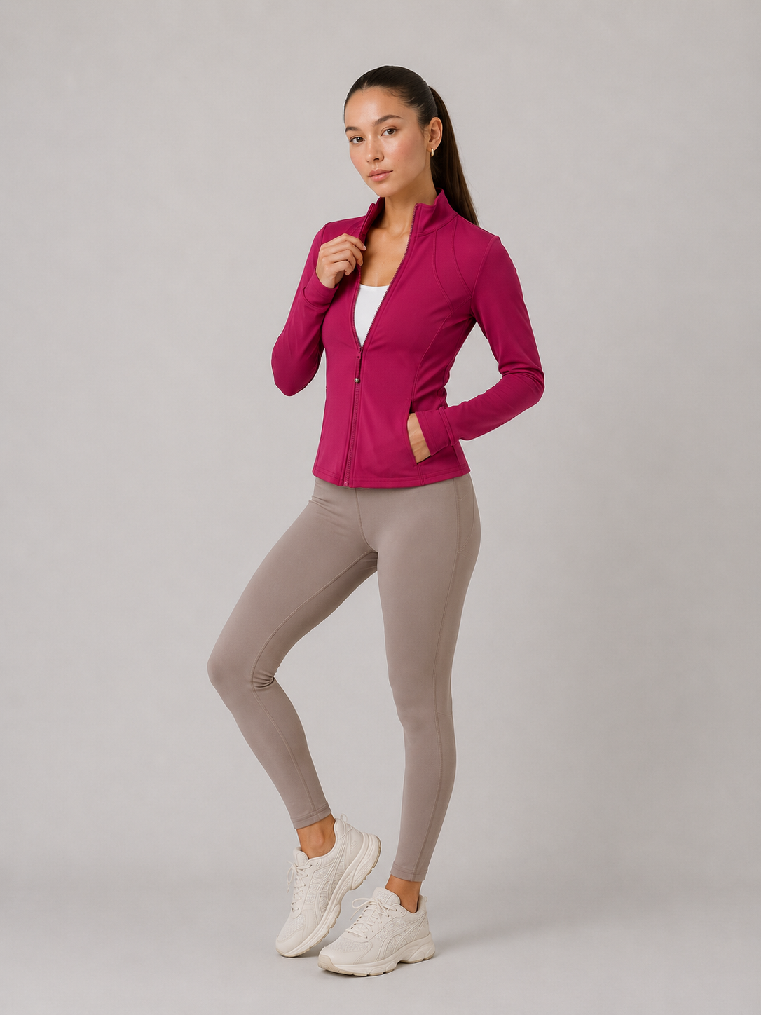 The Sculpting High-Neck Performance Jacket