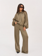 The Voluminous Fluid Bomber Jacket