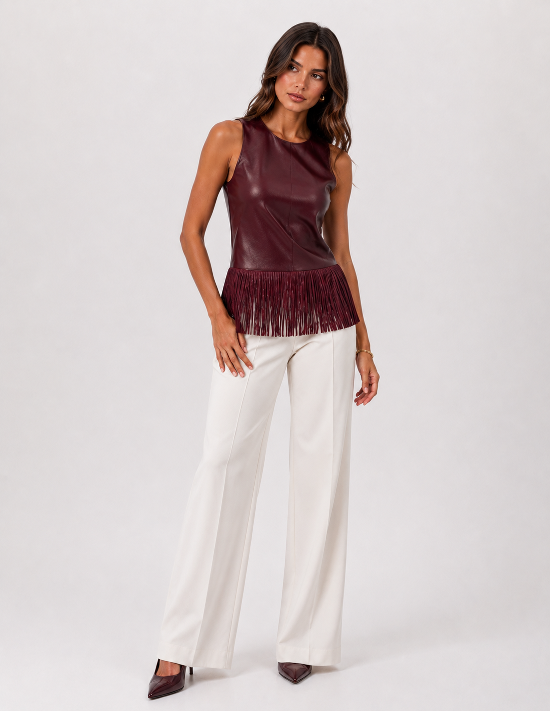 The Fringed Halter Top