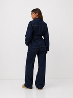 Belted Utility Jacket & Straight-Leg Tailored Trousers Co-Ord Set