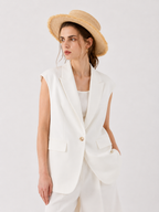 Camel Tailored Waistcoat
