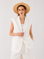 Camel Tailored Waistcoat