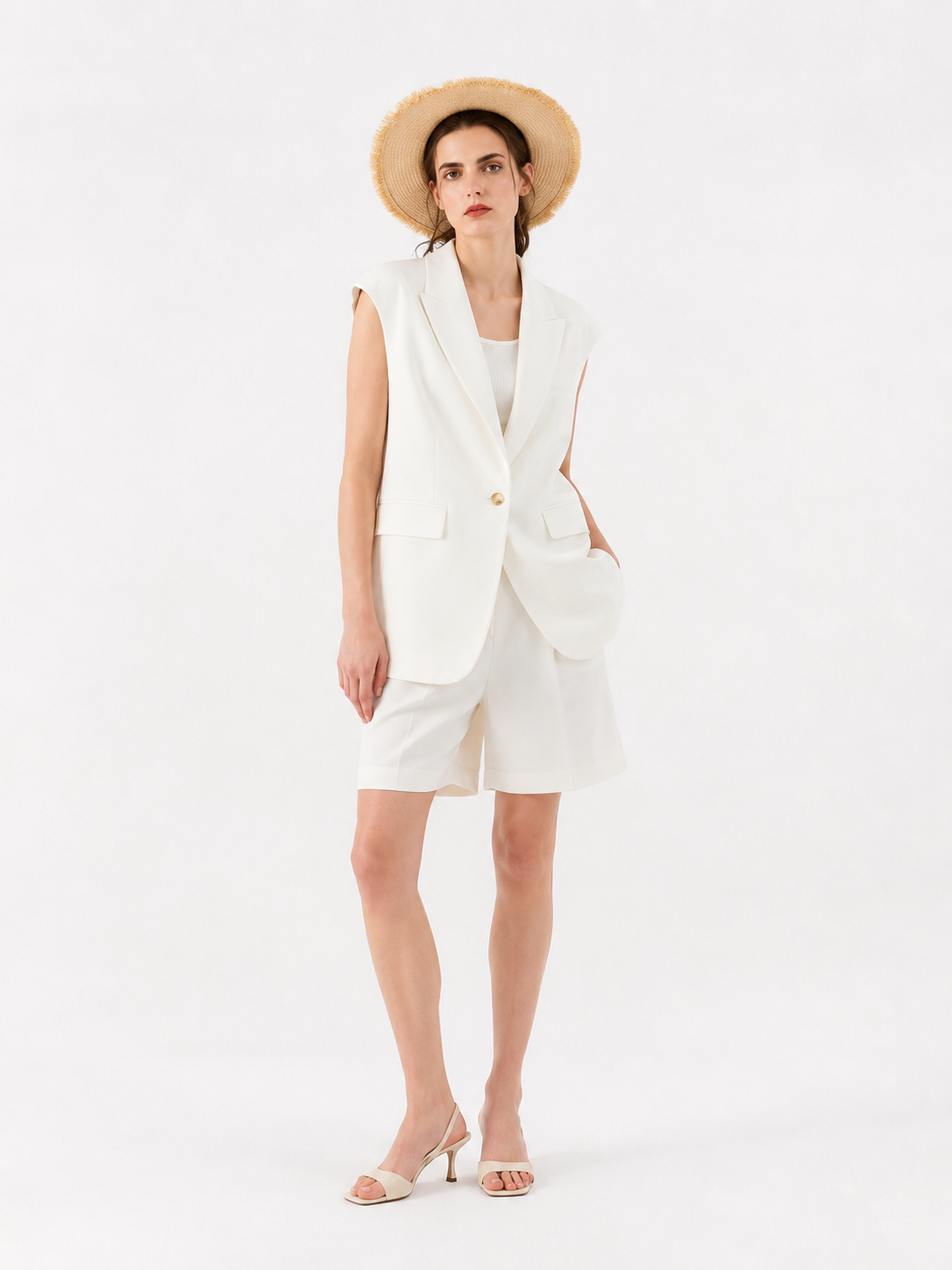 Camel Tailored Waistcoat