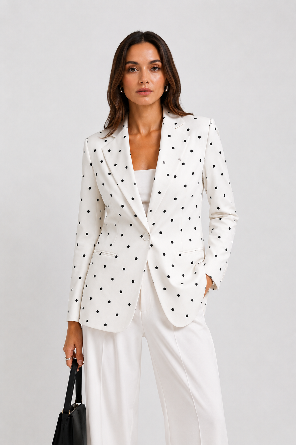 Atelier Polka-Dot Tailored Blazer